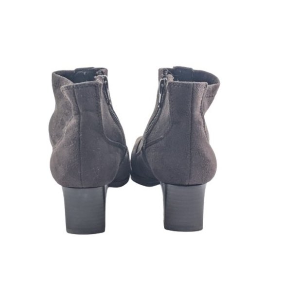 Franco Sarto Millie Brown Suede Ankle Heeled Boots Size 6 - Picture 5 of 12